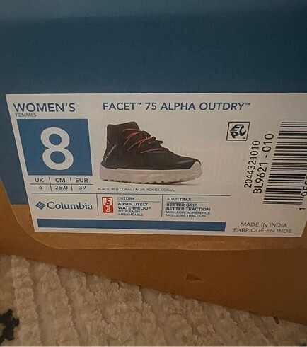 Columbia Columbia sıfır orijinal kutulu