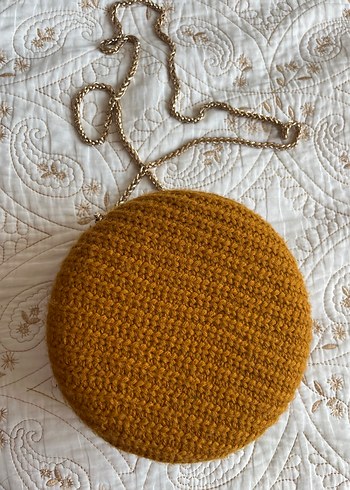 Fermuarlı Örgü Bohem Kadın Çanta - Görsel 4