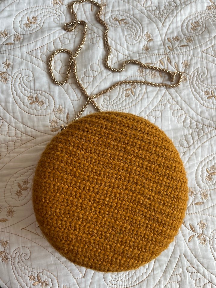 Fermuarlı Örgü Bohem Kadın Çanta - Görsel 4