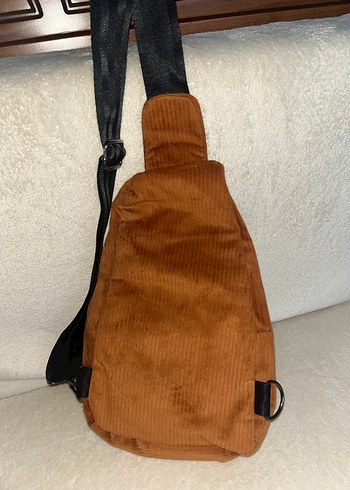 Kahverengi Kadın Süet Çapraz Askılı Çanta - Görsel 3