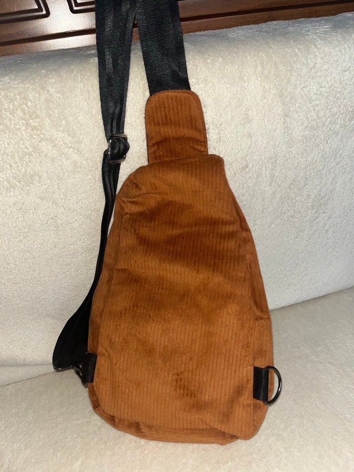 Kahverengi Kadın Süet Çapraz Askılı Çanta - Görsel 3