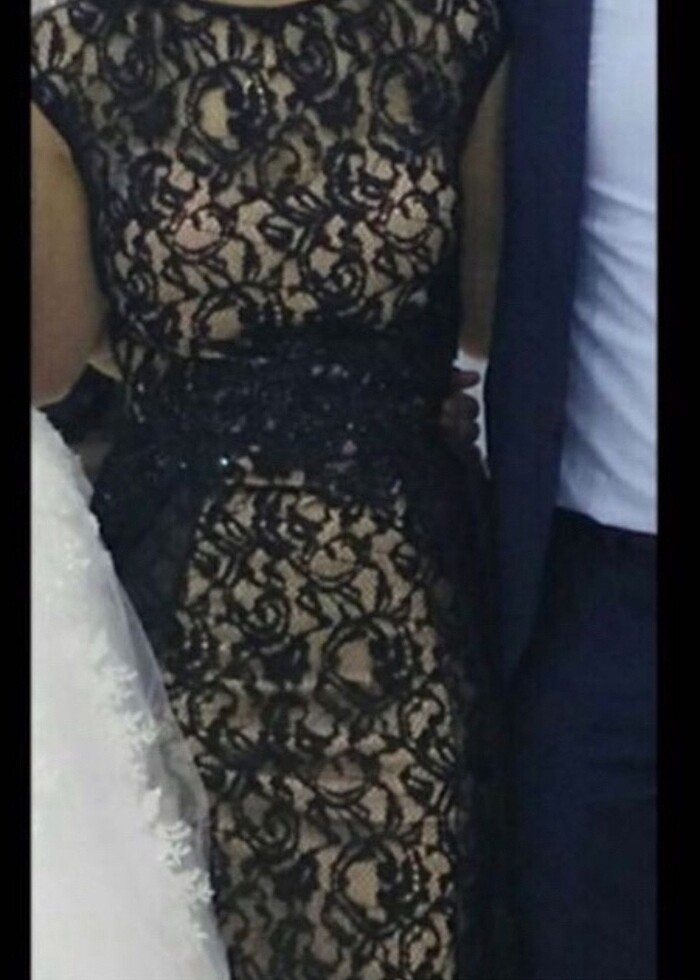 Zarif tül detaylı abiye - Görsel 3