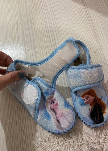 Kız Çocuk Mavi Baskılı Sıcak Ev Terliği - Görsel 2