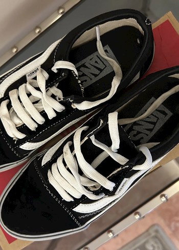 38 Beden Vans Kadın Siyah Old School Ayakkabı