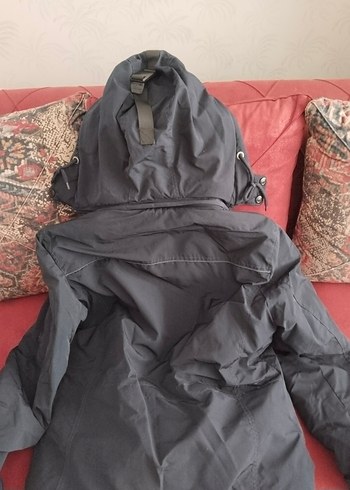 lacivert kapüşonlu Fermuarlı Erkek Mont parka - Görsel 7