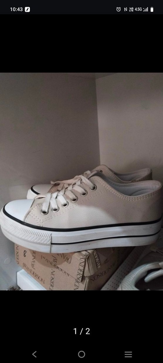 Torex Beyaz bej Kadın Sneakers - Görsel 3