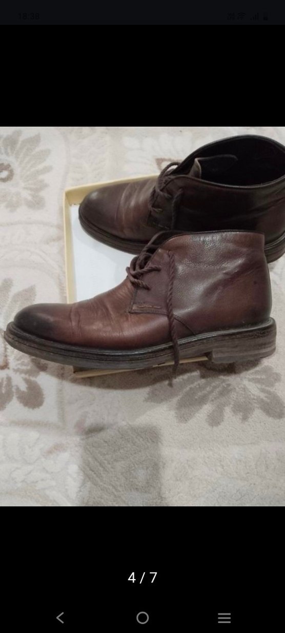 Kahverengi Deri Erkek Bot - Görsel 3