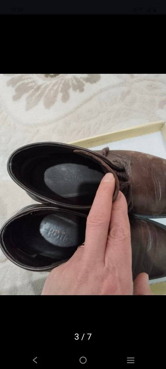 Kahverengi Deri Erkek Bot - Görsel 2