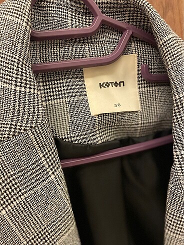 36 Beden kareli blazer