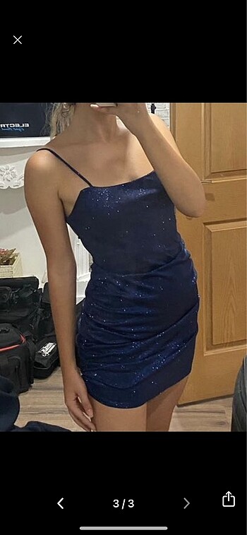 lacivert abiye - Görsel 3