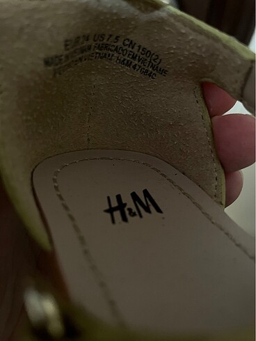 24 Beden altın Renk H&m sandalet