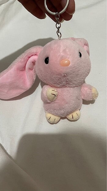 Tavşan peluş anahtarlık