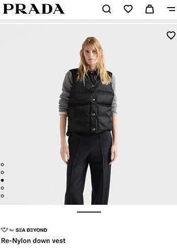 Prada Siyah Deri Düğmeli Kadın Yelek İTHAL PREMİUM - Görsel 3