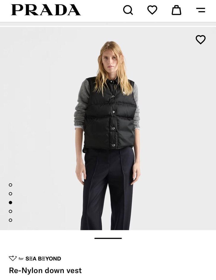 Prada Siyah Deri Düğmeli Kadın Yelek İTHAL PREMİUM - Görsel 3