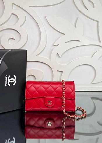 chanel cüzdan askılı çanta - Görsel 16