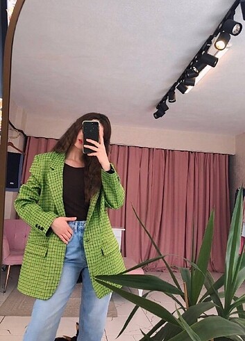 yeşil blazer ceket