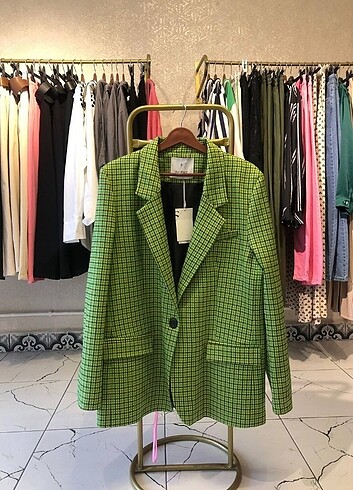 Setre yeşil blazer ceket