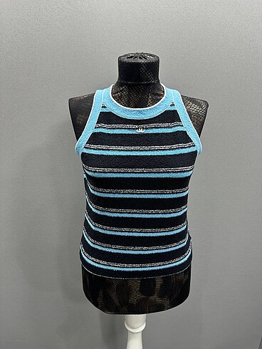 CHANEL CROP TOP BLUZ S M L BEDENLER