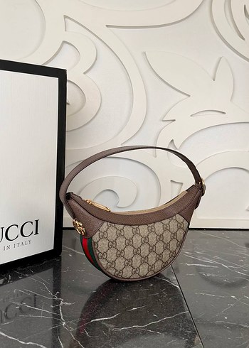 Bej Deri Gucci Kadın Omuz Çantası