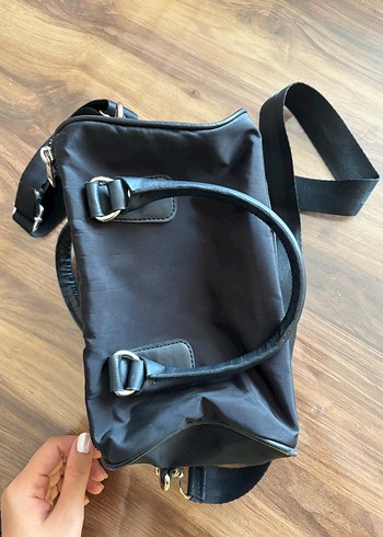 Siyah Deri Tokalı Kadın Çanta - Görsel 3