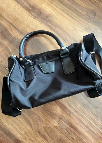 Siyah Deri Tokalı Kadın Çanta - Görsel 2