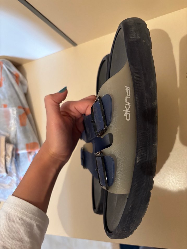 Erkek Mavi Tokalı Kauçuk Terlik - Görsel 4