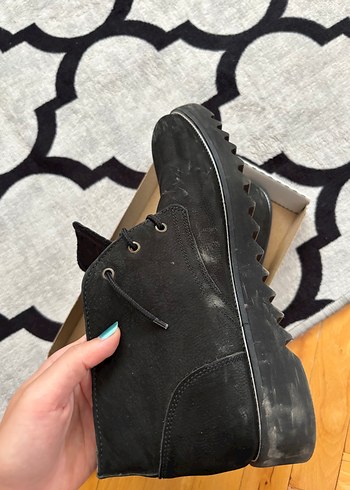 Gri Erkek Botları Tokalı Normcore Stil - Görsel 2