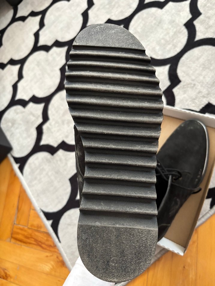 Gri Erkek Botları Tokalı Normcore Stil - Görsel 3