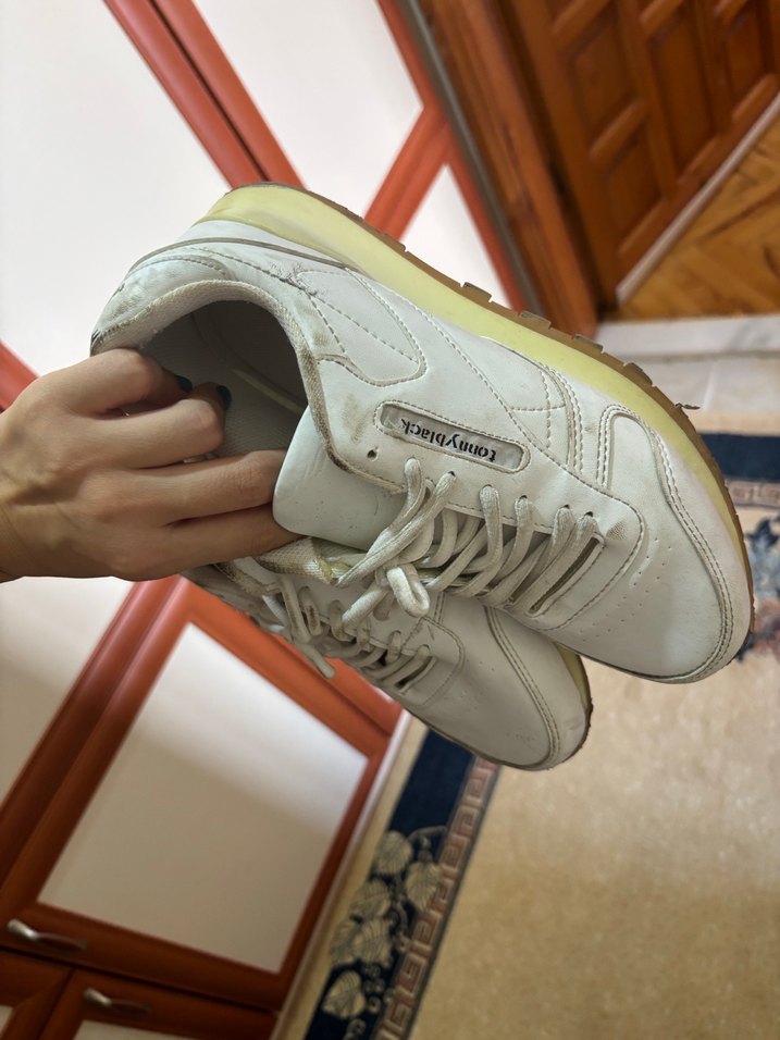 Beyaz Kadın Spor Ayakkabı - Görsel 4