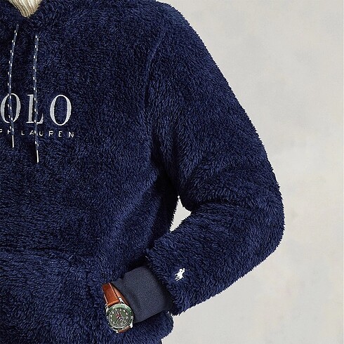 l Beden lacivert Renk Polo Ralph Lauren Yünlü Sweat Sherpa
