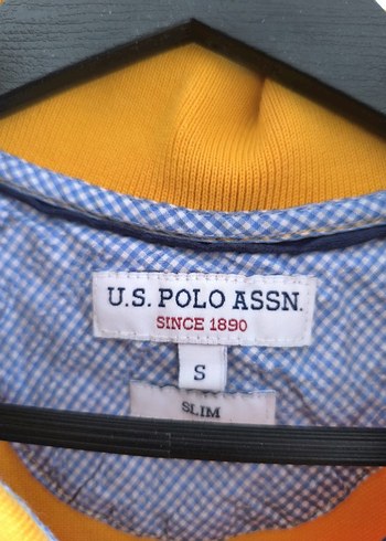 s Beden Us Polo Asnn Erkek Sarı Düğmeli Polo Tişört