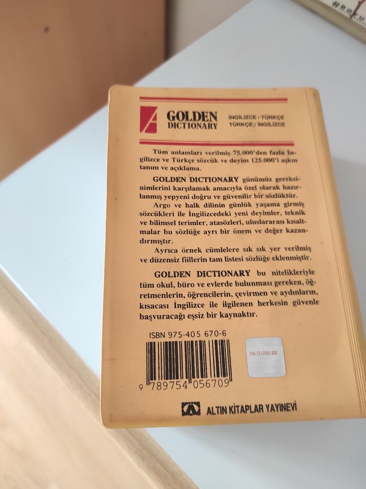 Altın Sözlük İngilizce-Türkçe Sözlük - Görsel 5