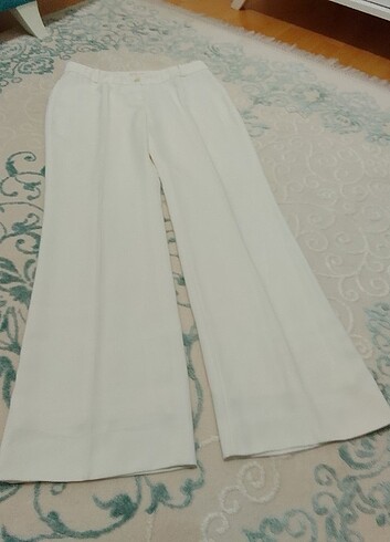 Beyaz astarlı kumaş pantolon 