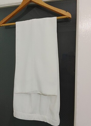 Diğer Beyaz astarlı kumaş pantolon 