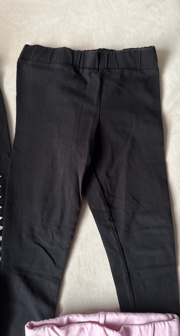 Kız Çocuk Baskılı ve Elastik Bel Taytlar - Görsel 5