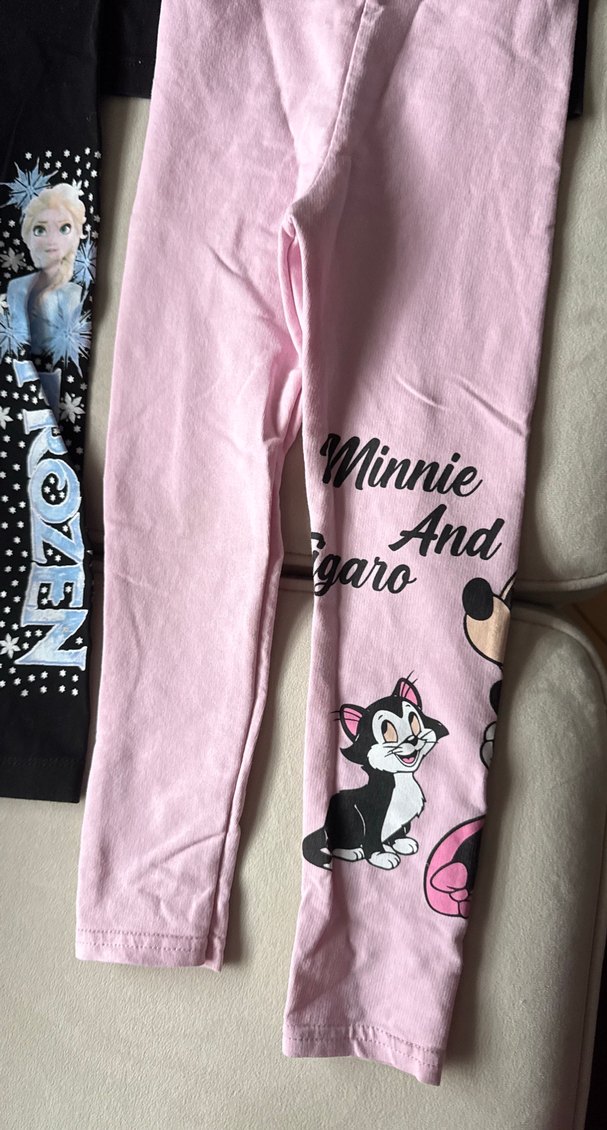 Kız Çocuk Baskılı ve Elastik Bel Taytlar - Görsel 2