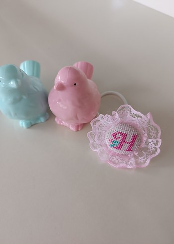 Dantel Detaylı Renkli Nakışlı Kız Tokaları - Görsel 3