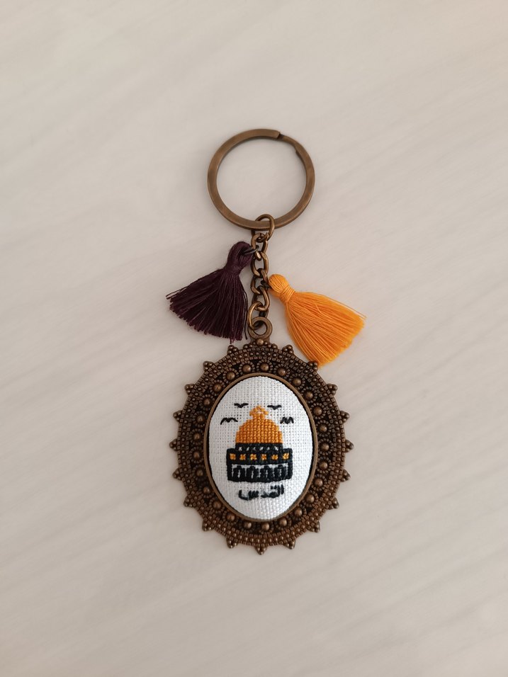 Püsküllü Bohem Tarzı Kadın Anahtarlık - Görsel 3