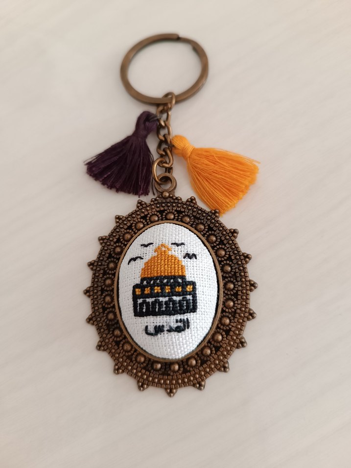 Püsküllü Bohem Tarzı Kadın Anahtarlık - Görsel 2