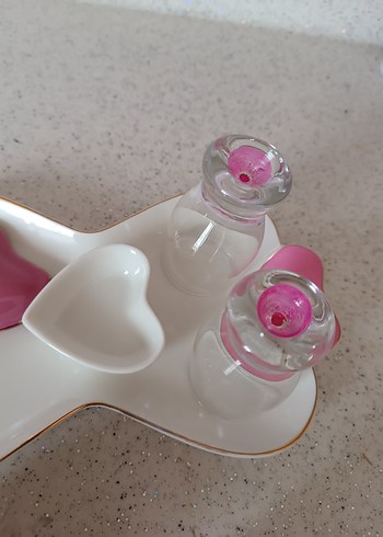 Pastel Pembe Seramik Fincan Seti - Görsel 7