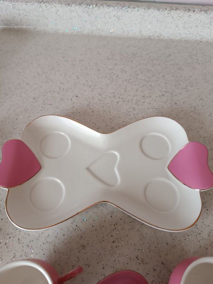 Pastel Pembe Seramik Fincan Seti - Görsel 5