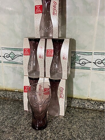 6 ade Cococola bardağı