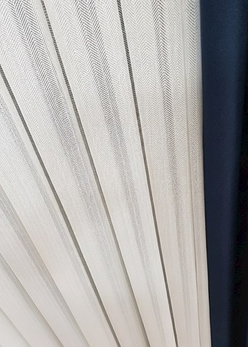 Brillant Tül Perde Tommy Ekru Balık Sırt - Görsel 2