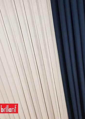 Brillant Tül Perde Tommy Ekru Balık Sırt - Görsel 4