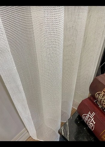 ZIRH GÖRÜNÜMLÜ FİLE TÜL PERDE - Görsel 2