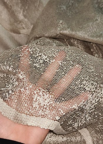 PİERRE CARDİN TÜL PERDE ENİ 2.50 BOYU 2.50 YARI YARIYA PİLE - Görsel 3