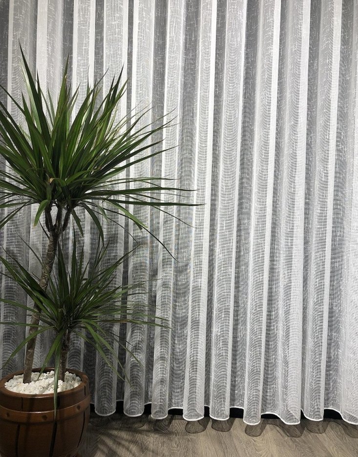 NATURAL DOKULU KETEN TÜL PERDE - Görsel 2