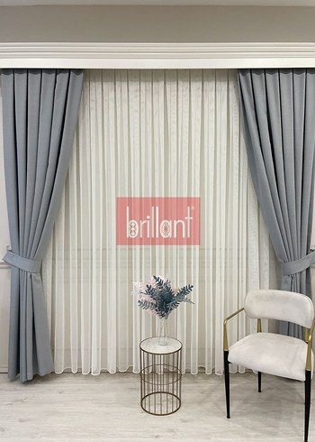 BRİLLANT MİRANDA LARİSSA TÜL PERDE YENİ - Görsel 5