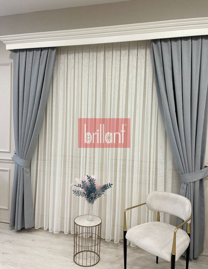 BRİLLANT MİRANDA LARİSSA TÜL PERDE YENİ - Görsel 2