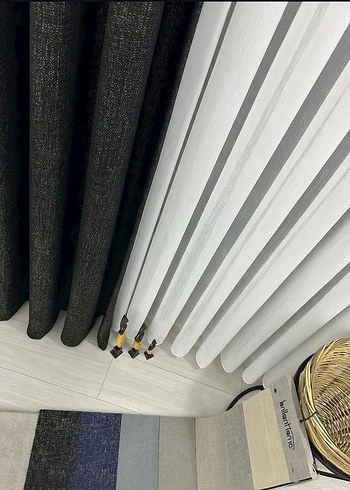 Modern Siyah Düz Fon Perde - Görsel 2